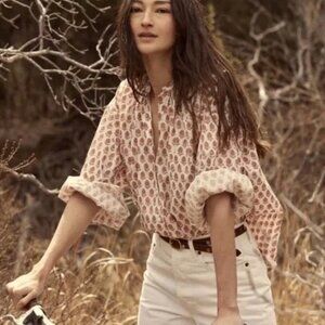 Doen Jane Top - Traveler Block Print